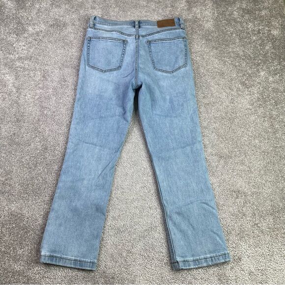 J. Crew Billie Demi Jeans Women’s 29 Blue Cropped Boot High Rise Light Wash - Picture 3 of 12